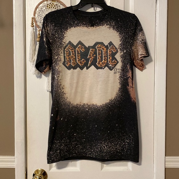 Tops | Acdc Leopard Multi Splatter Stee | Poshmark